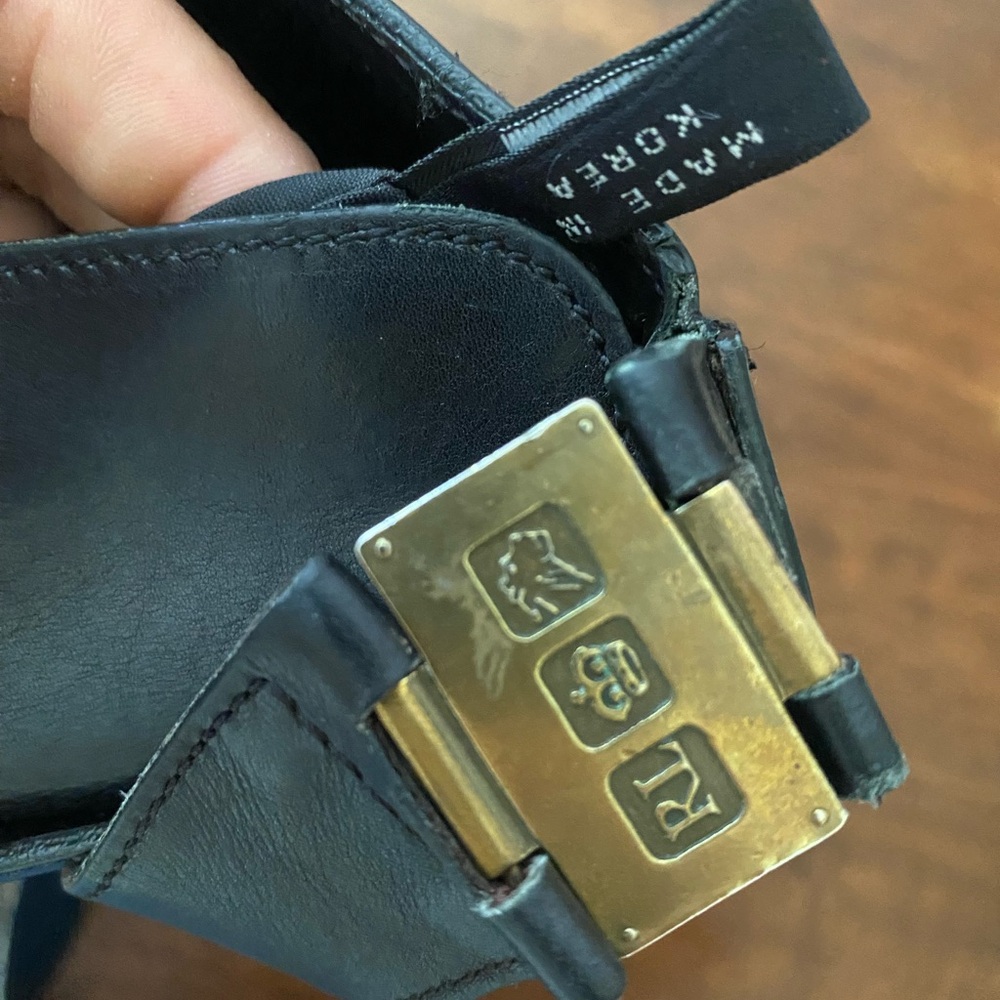 Ralph Lauren Black soft Leather Shoulder or Crossbody Bag - Picture 9 of 14